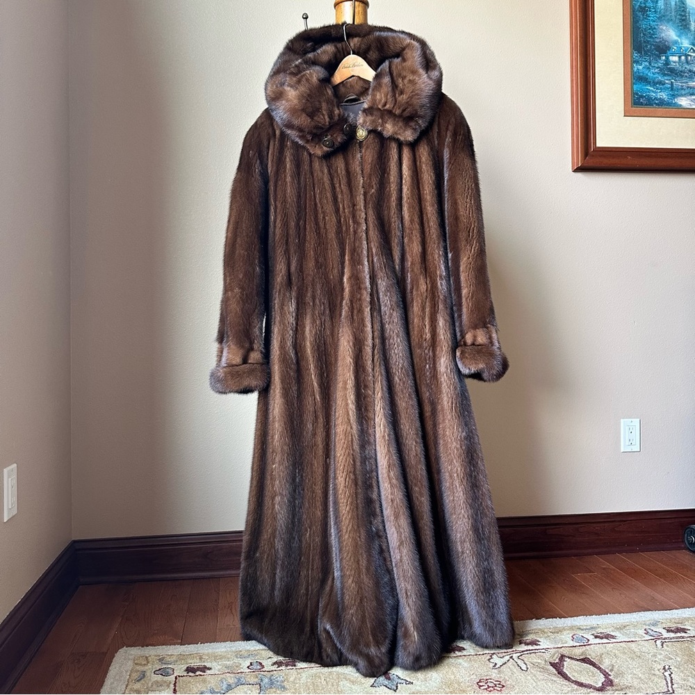 Mink fur coat sz M-L